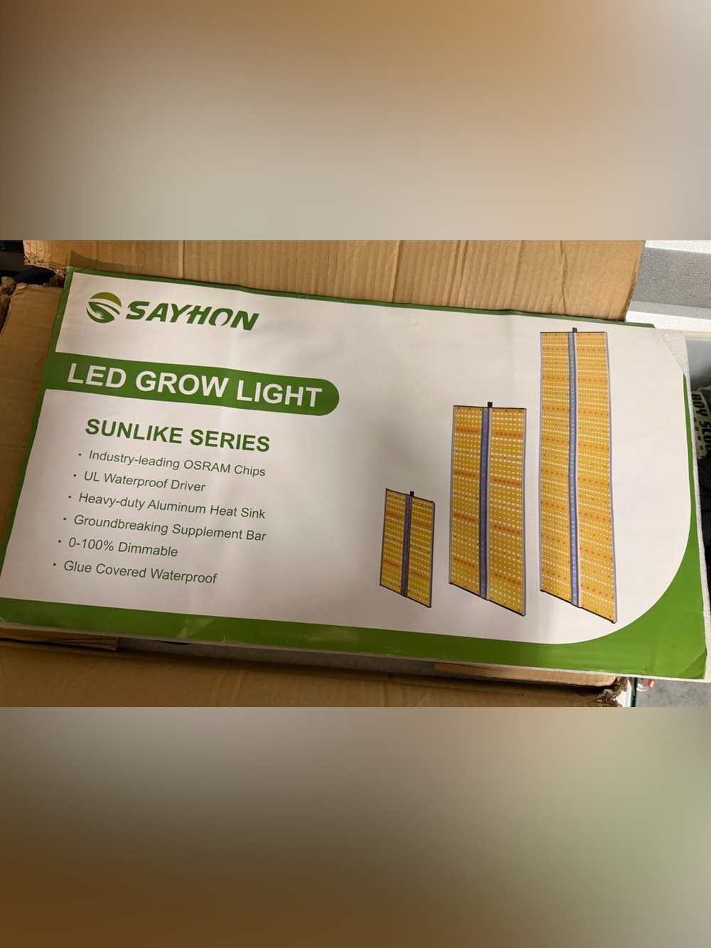 SAYHON LED Grow Light Sunlike Series SH 2000 OSRAM Chips Dimmable Waterproof